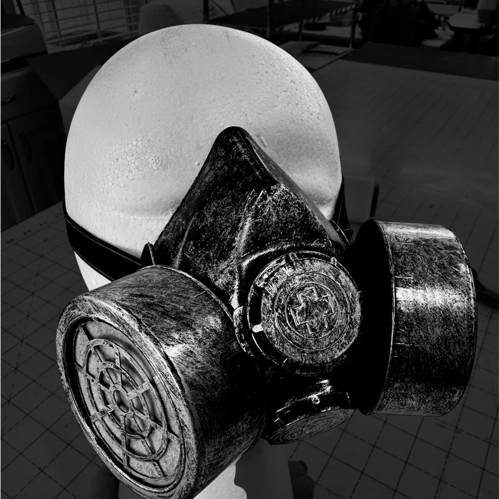 Steampunk Mask - Silver & Black. Halloween mask